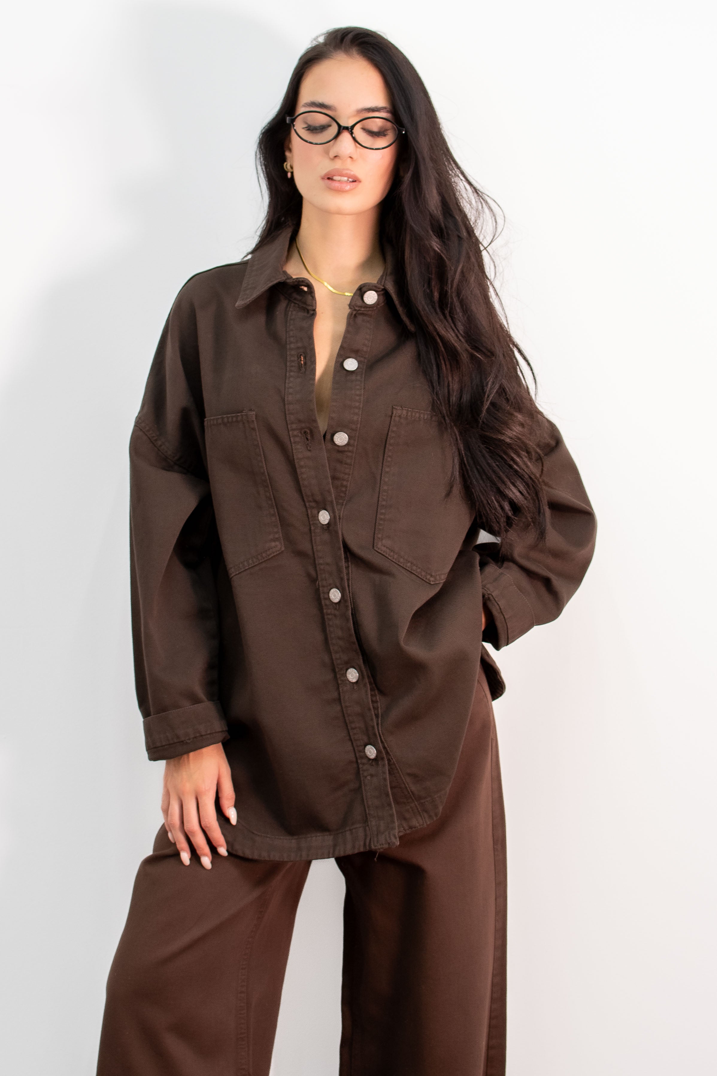 Camicia Amira Marrone