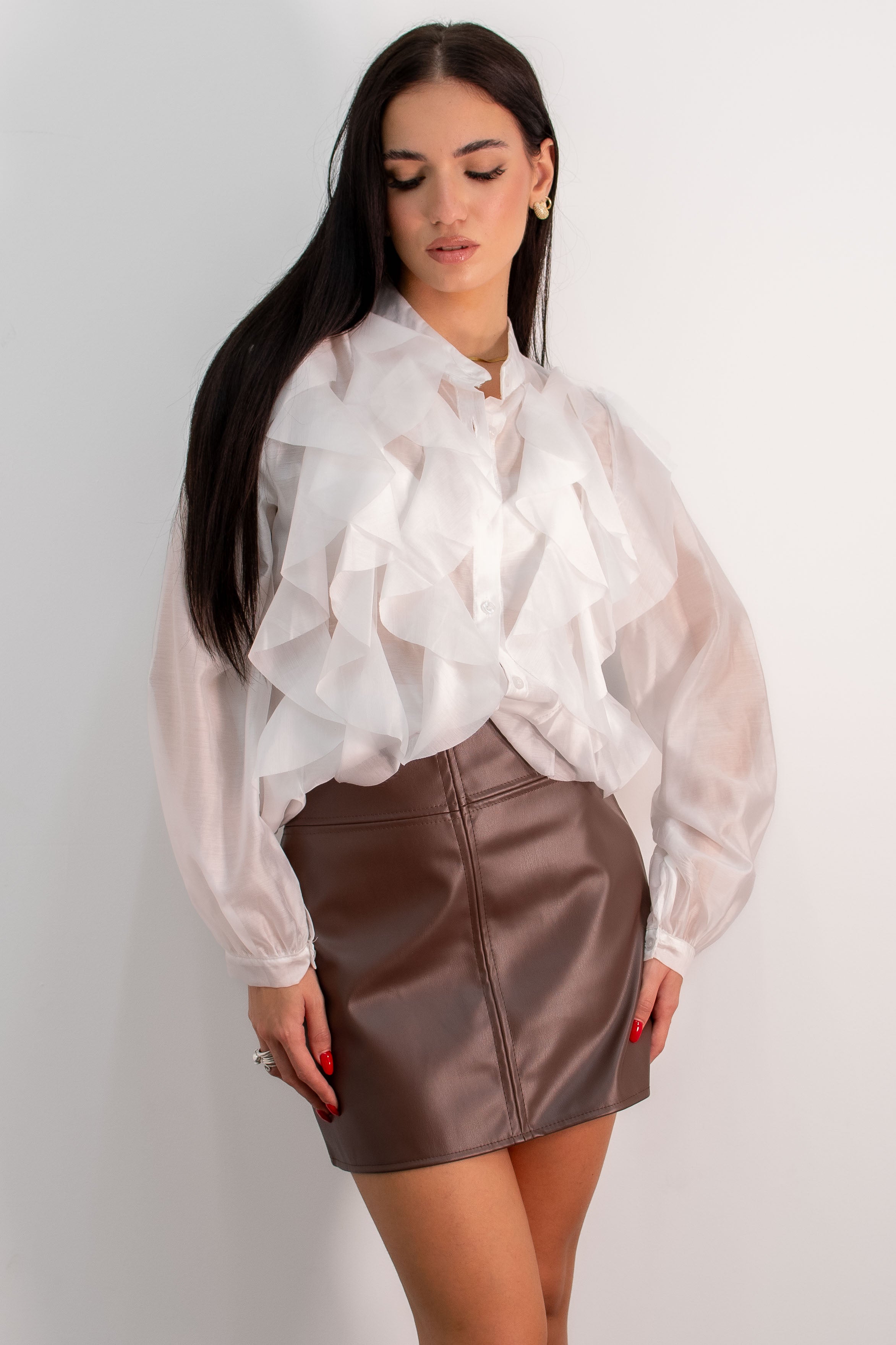 Camicia Rouches