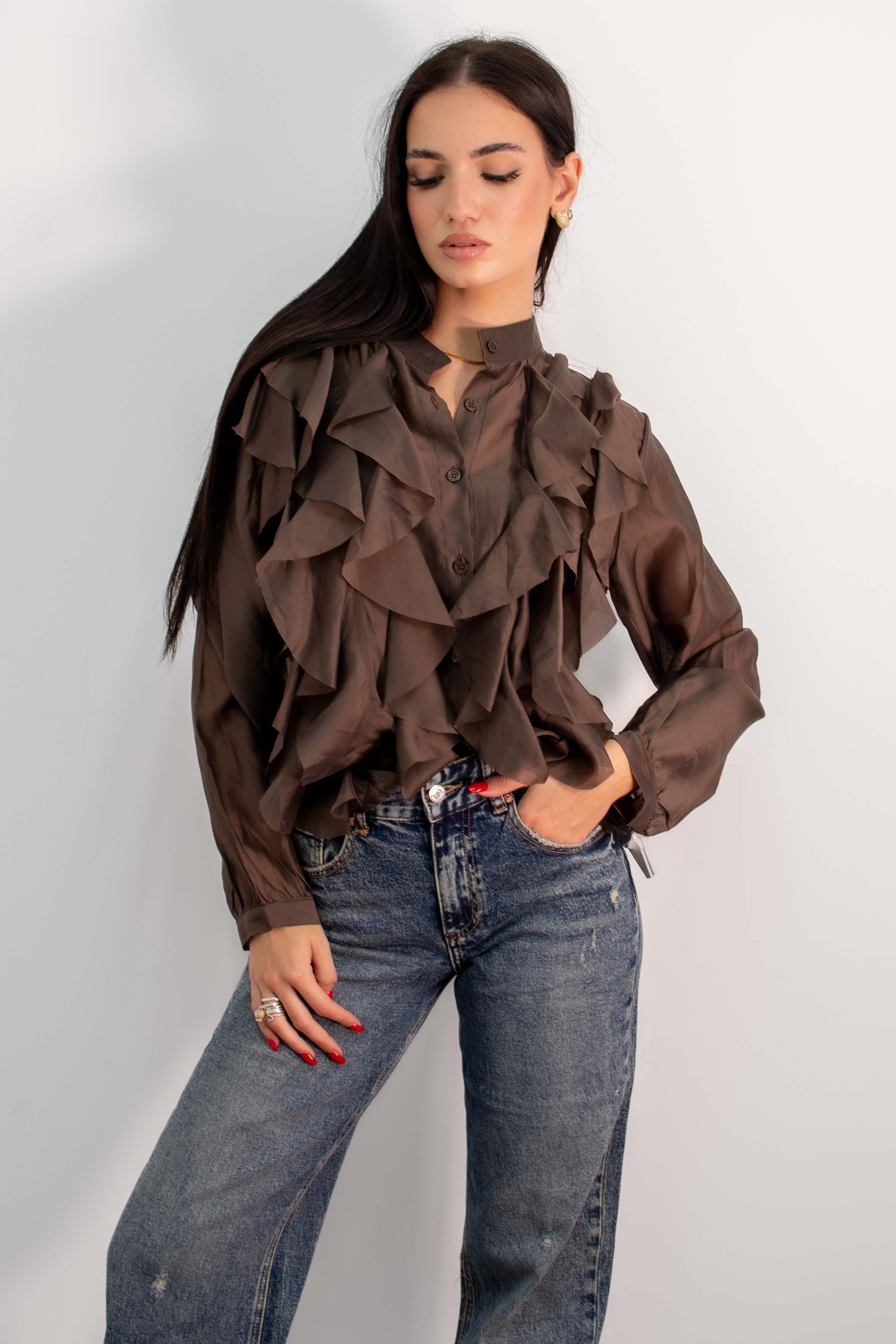Camicia Rouches