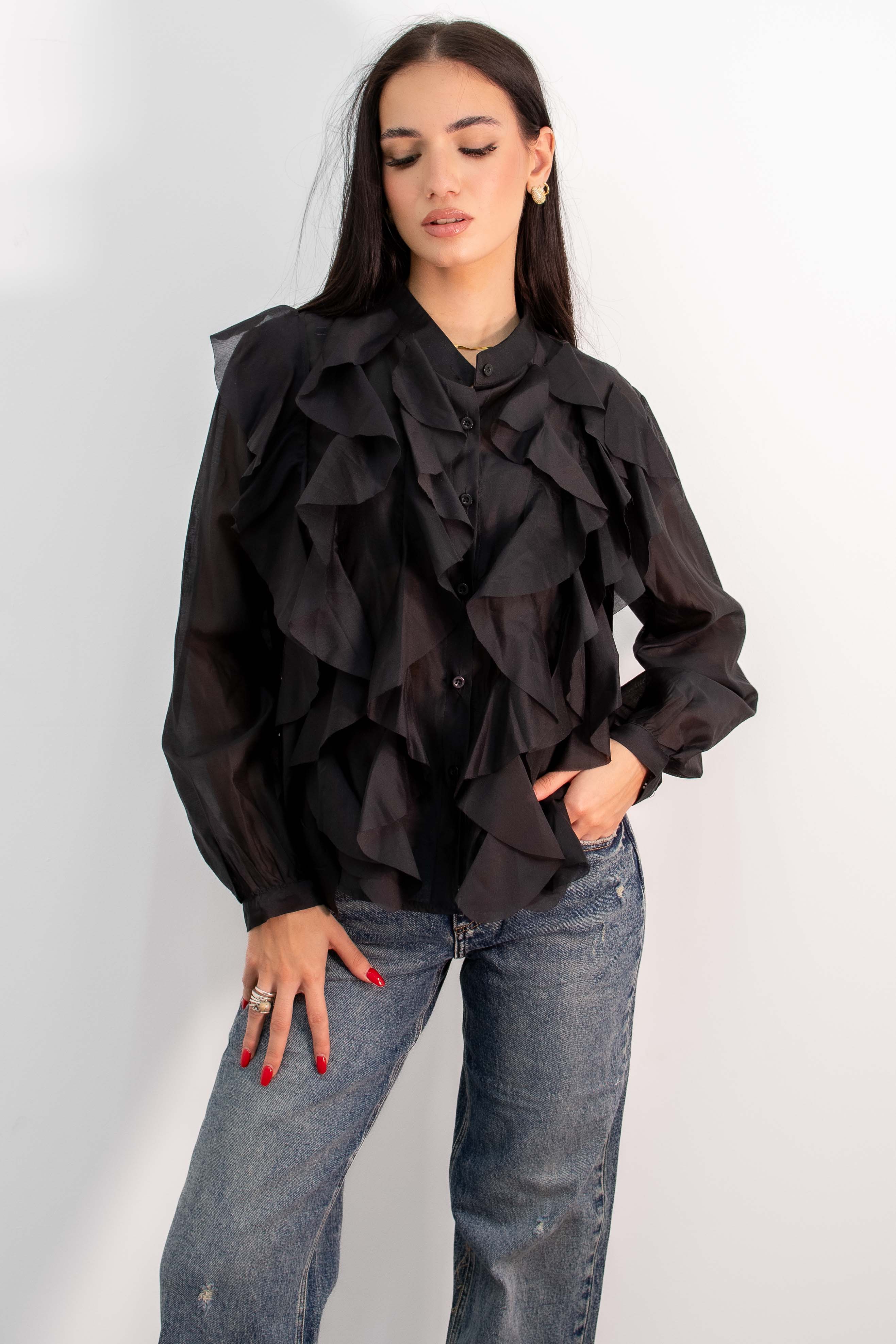 Camicia Rouches