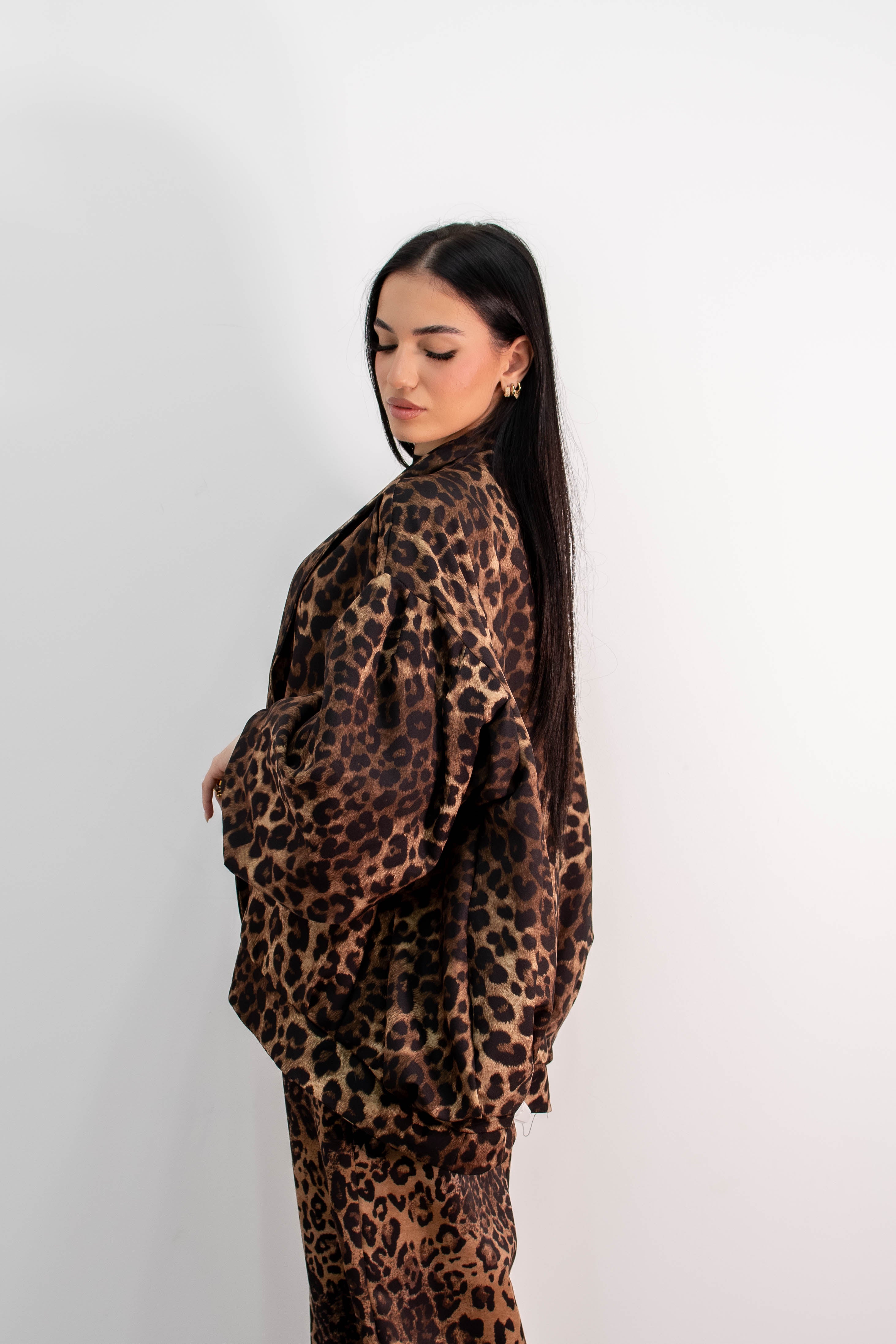 Giacca Over Animalier