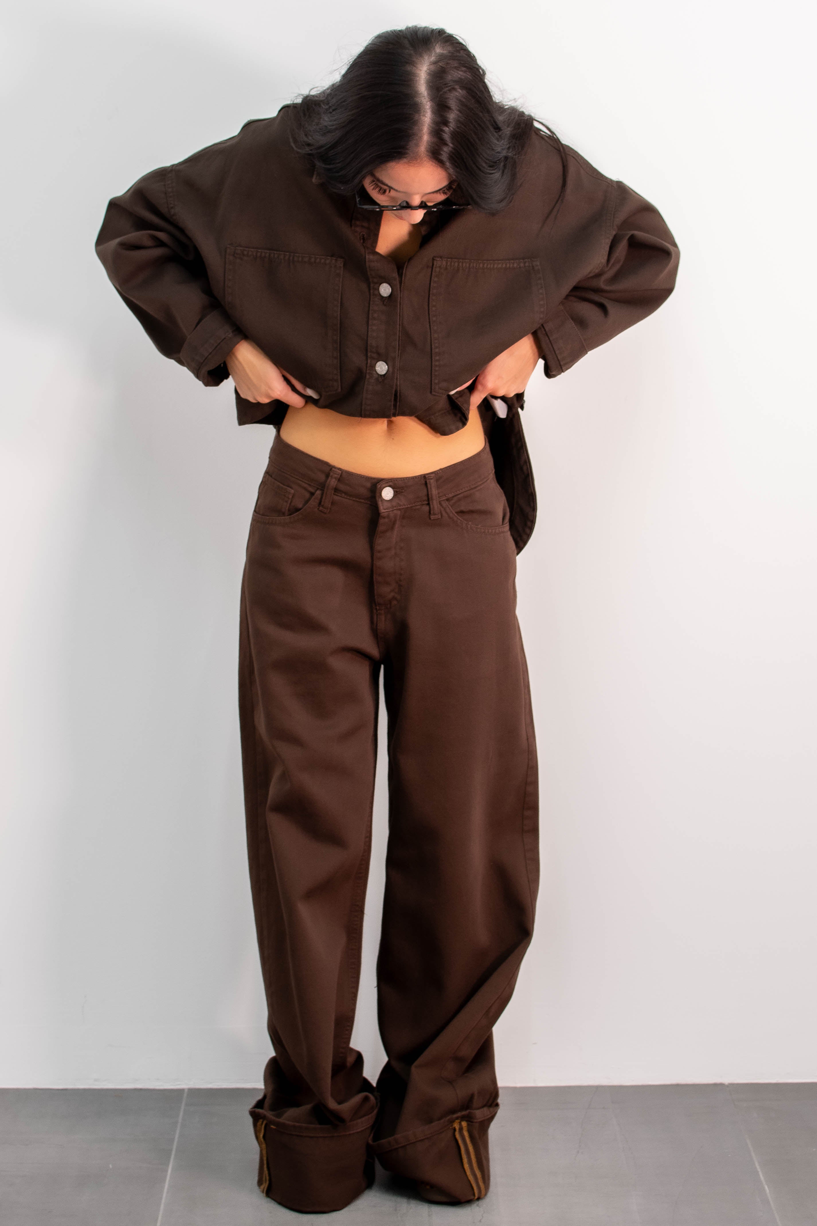 Jeans Amira Marrone