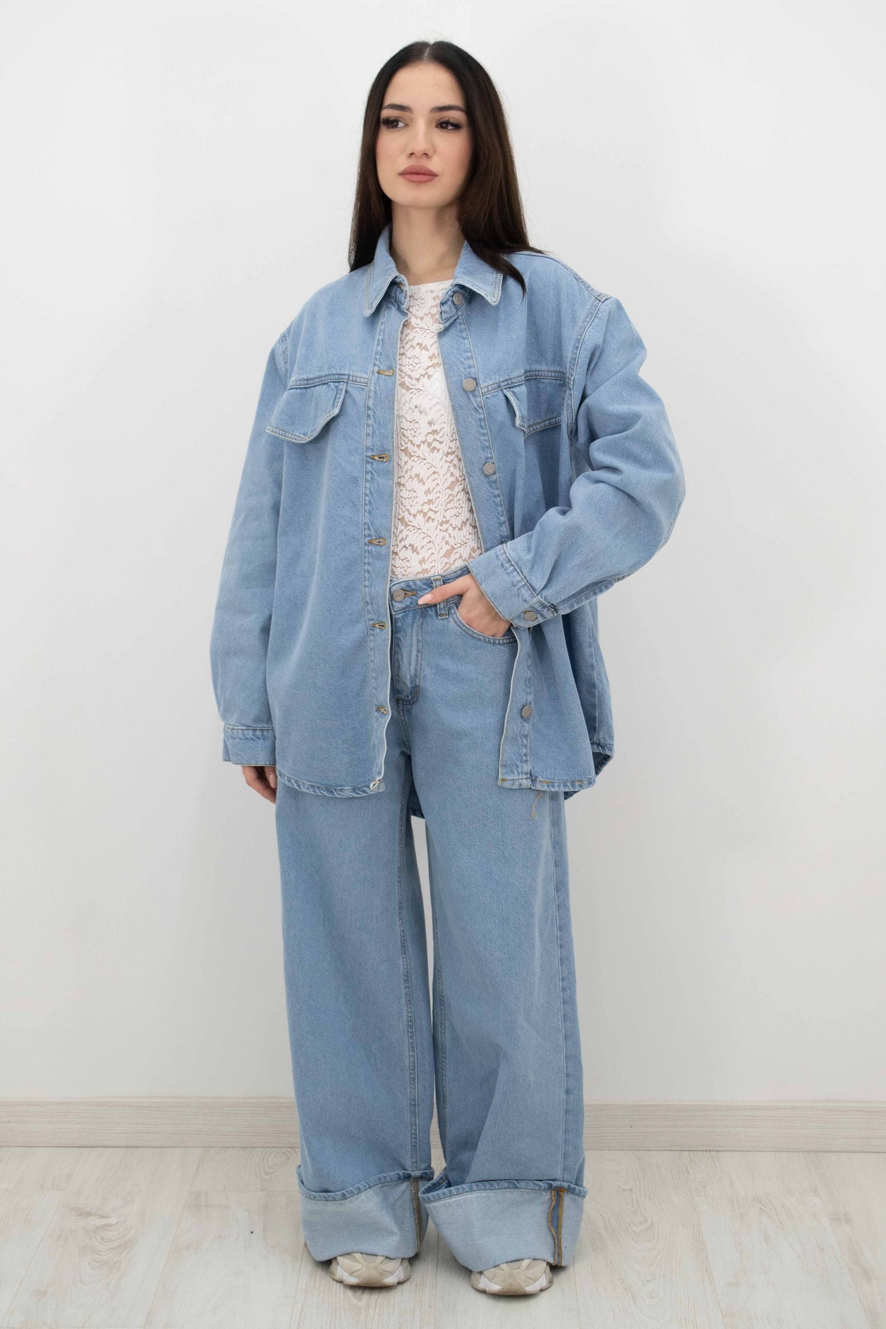 Coordinato Denim Rose